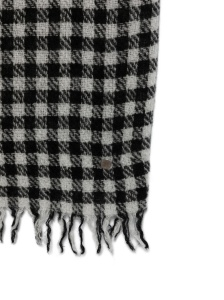 Faliero Sarti Gingham frayed-edge scarf - Img 2