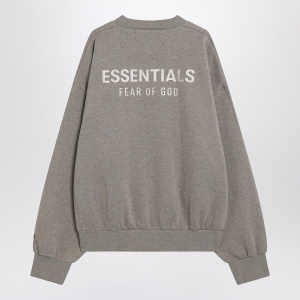 Fear of God Essentials Grey brushed cotton sweatshirt - Img 2