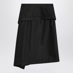 Ferragamo Asymmetric black skirt with basque - Img 2