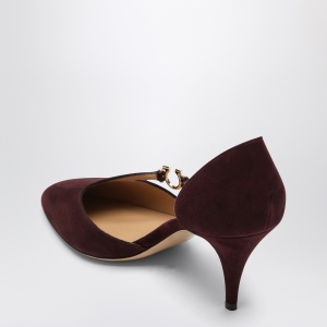 Ferragamo Pumps with Gancini detail Dark Barolo - Img 2