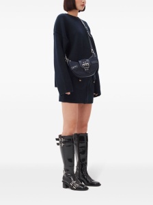 Ganni Buckle small denim cross-body bag - Img 3
