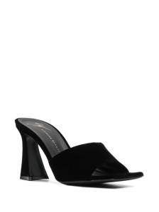 Giuseppe Zanotti Solhene 90mm velvet-effect sandals - Img 4