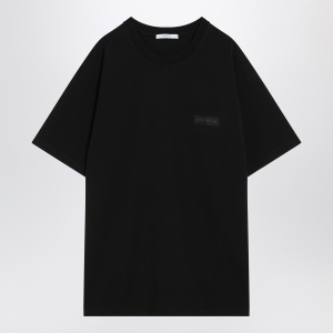 Givenchy Black cotton T-shirt with logo patch