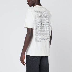Golden Goose White vintage-effect cotton T-shirt - Img 2