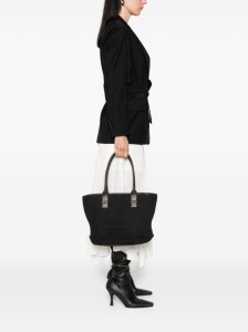 Hogan Pre Script Shopping leather-trimmed tote bag - Img 3