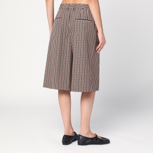 Jil Sander Brown check wool bermuda shorts - Img 2