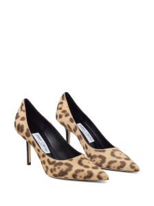 Jimmy Choo Love 85 Leopard Print Pony Pumps - Img 2