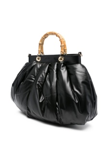 La Milanesa Quilted bamboo-handle tote bag - Img 4