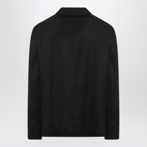 LEMAIRE Black overshirt jacket in wool blend - Img 2
