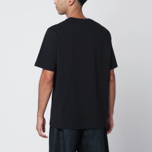 Maison Kitsuné Black comfort T-shirt with logo patch - Img 2