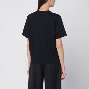 Maison Kitsuné Black T-shirt with logo patch - Img 2