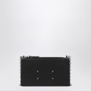 Maison Margiela Black card holder with shoulder strap
