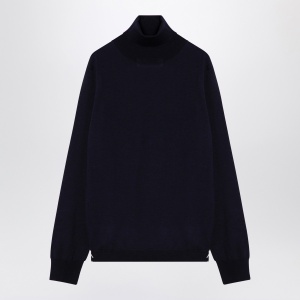 Maison Margiela Turtleneck pullover in navy wool