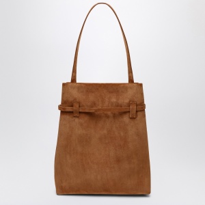 Manu Atelier Tote Du Jour Camel suede tote bag - Img 2