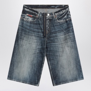 Martine Rose Bermuda in denim Blu Acid