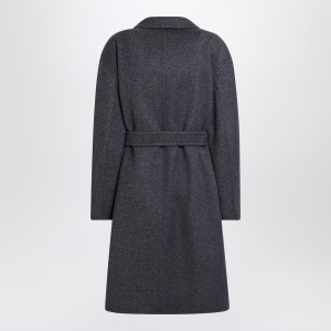 Max Mara Blue wool coat with denim effect - Img 2