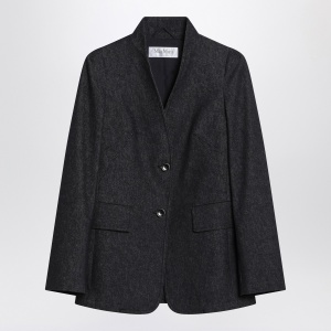 Max Mara Midnight blue jacket in cotton denim effect