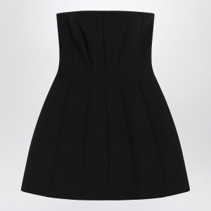 Max Mara Pianoforte Black bustier dress in sablé