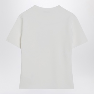 Max Mara White T-shirt in viscose crêpe - Img 2