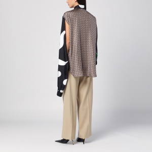 Moschino Silk patchwork shirt - Img 2