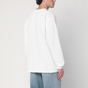 Needles White shirt with logo patch - Img 2