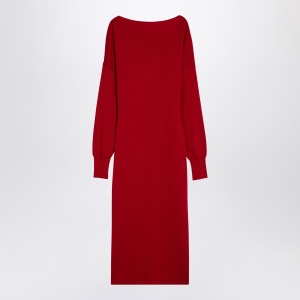 P.A.R.O.S.H. Red wool and cashmere midi dress