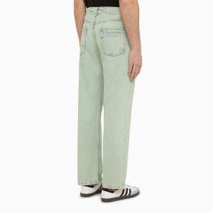 Palm Angels Regular mint green denim jeans - Img 2