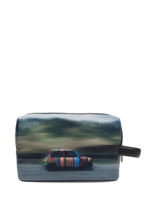 Paul Smith Recycled Polyester 'Pixelated Mini' Washbag