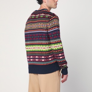 Polo Ralph Lauren Multicolored crew neck sweater with intarsia - Img 2