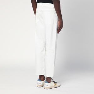 PT Torino Denim White cotton trousers - Img 2