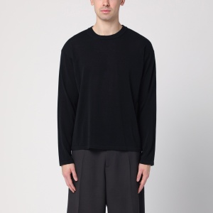 Roberto Collina Black cotton crew neck sweater