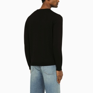Roberto Collina Black cotton crew-neck sweater - Img 2