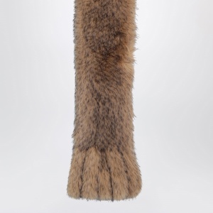 ROTATE Birger Christensen Brown synthetic fur scarf - Img 2