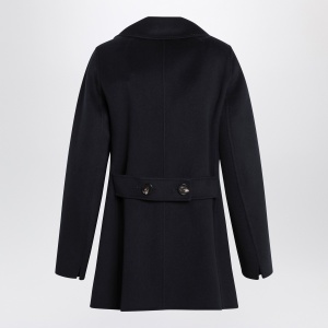 S Max Mara Double-breasted coat in midnight blue wool - Img 2