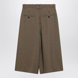 Saint Laurent Checked wool culotte skirt - Img 2