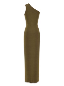 Saint Laurent One shoulder silk dress - Img 2