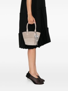Self-Portrait Suede Charm Tote Bag - Img 4