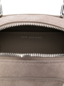 Self-Portrait Suede mini shoulder bag - Img 3