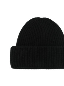 Soft Goat Cashmere ribbed beanie - Img 2