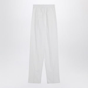 Sportmax Wide white cotton trousers - Img 2