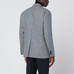 Tagliatore Black/white houndstooth double-breasted jacket - Img 2