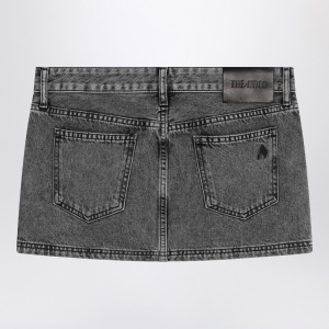 The Attico Black denim mini skirt - Img 2