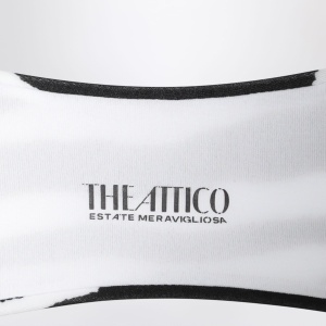 The Attico Two-piece zebra bikini in black/white - Img 2