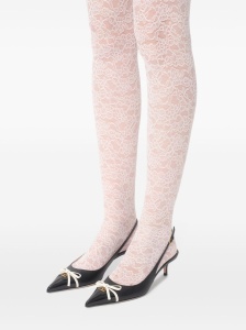 Valentino Garavani Bepointy 45mm Patent Leather and Kid Slingback Pumps - Img 3