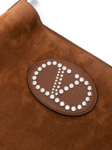 Valentino Garavani Nellcôte Suede Shoulder Bag With Fringes - Img 3