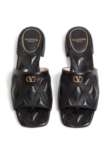 Valentino Garavani Quiltie 67 Slide Sandal in 60mm Quilted Nappa Leather - Img 4