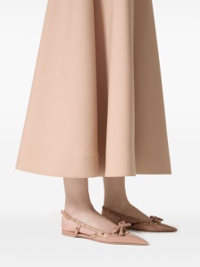 Valentino Garavani Rockstud Bow Slingback Ballerina In Patent Leather - Img 3