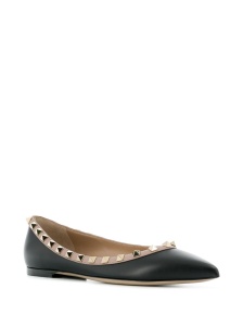Valentino Garavani Rockstud-embellished ballerina shoes - Img 4