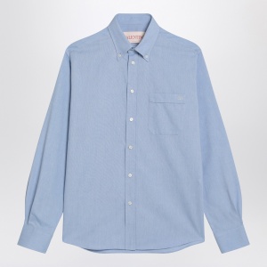 Valentino Light blue button-down shirt in cotton