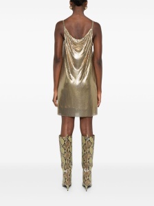 Versace Metallic mesh mini dress with slip - Img 2